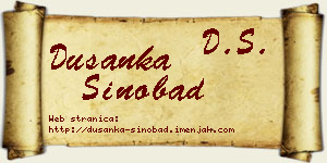 Dušanka Sinobad vizit kartica